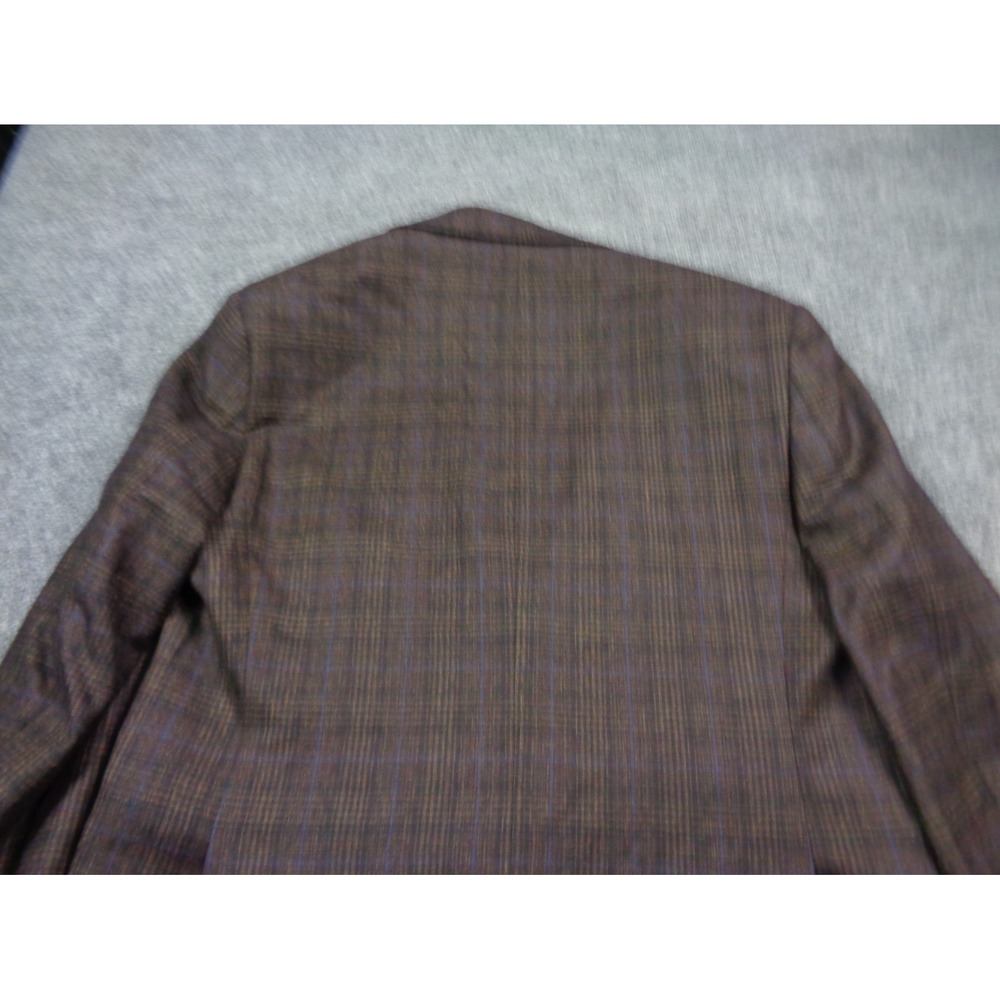Joseph Abboud Heritage Blazer 44S Glen Check Plaid Reda Super 110's Wool - Picture 8 of 16